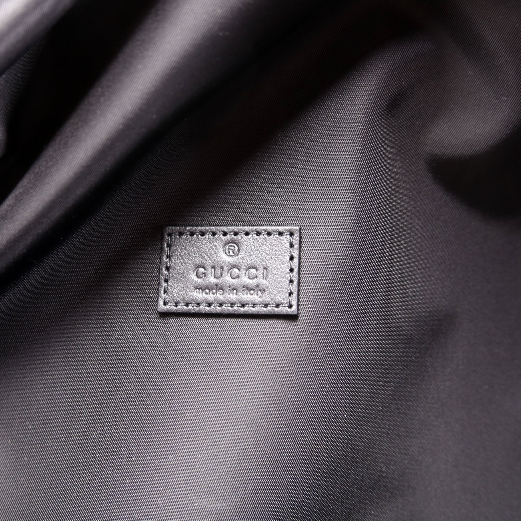 800265 Logo Nylon Backpack Medium Black