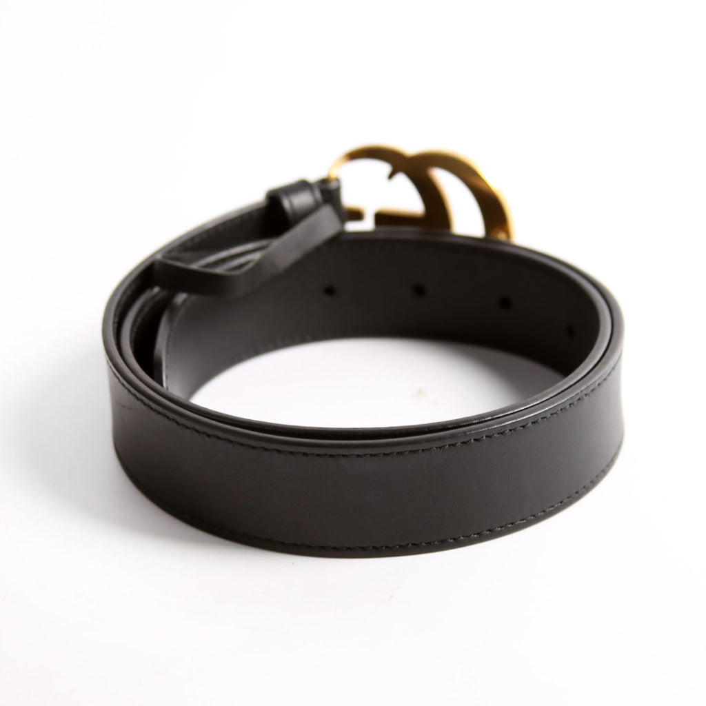 414516 GG Marmont Belt Size 75/30 Black