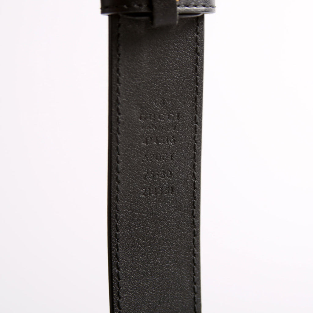 414516 GG Marmont Belt Size 75/30 Black