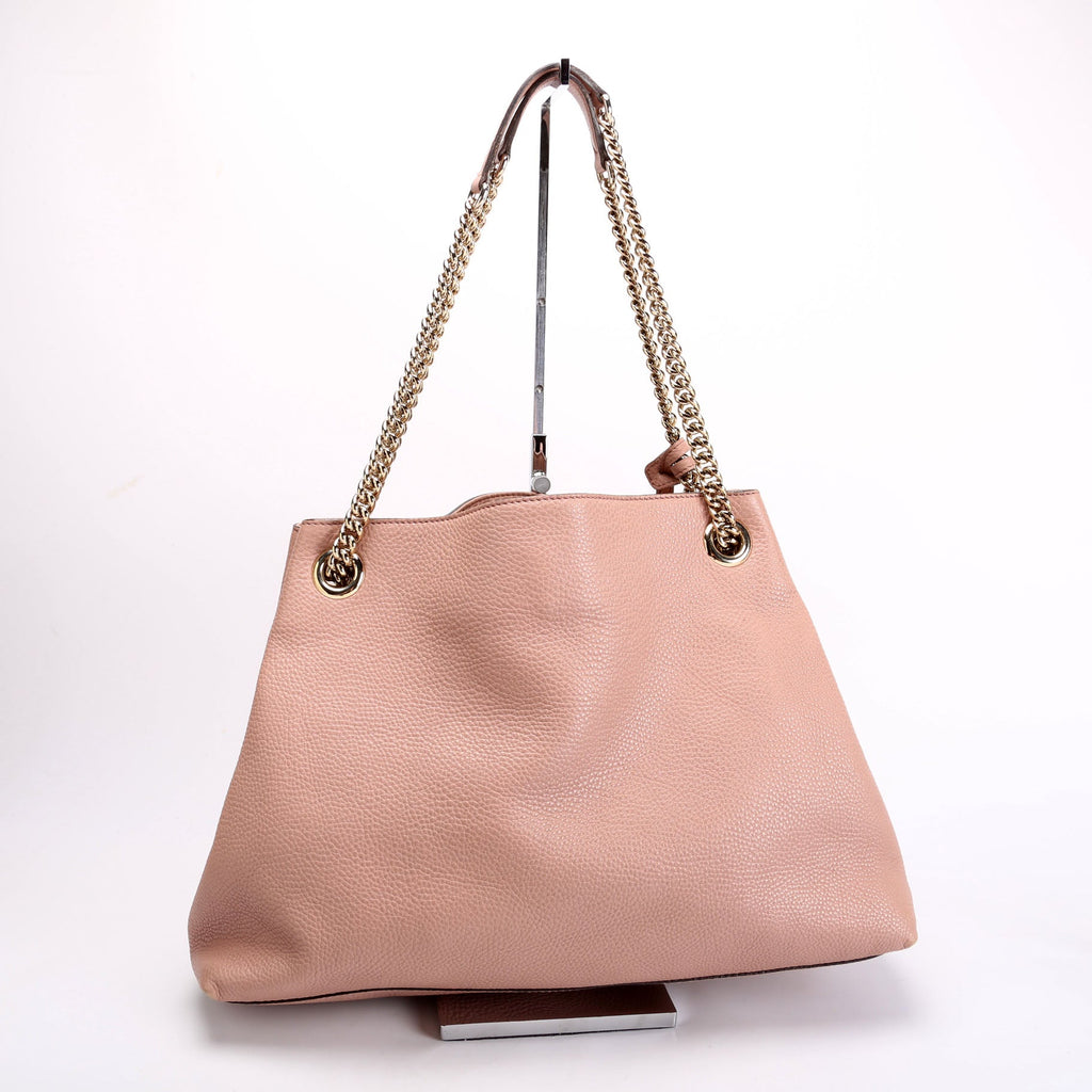 Gucci 308982 Soho Leather Shoulder Medium Tan