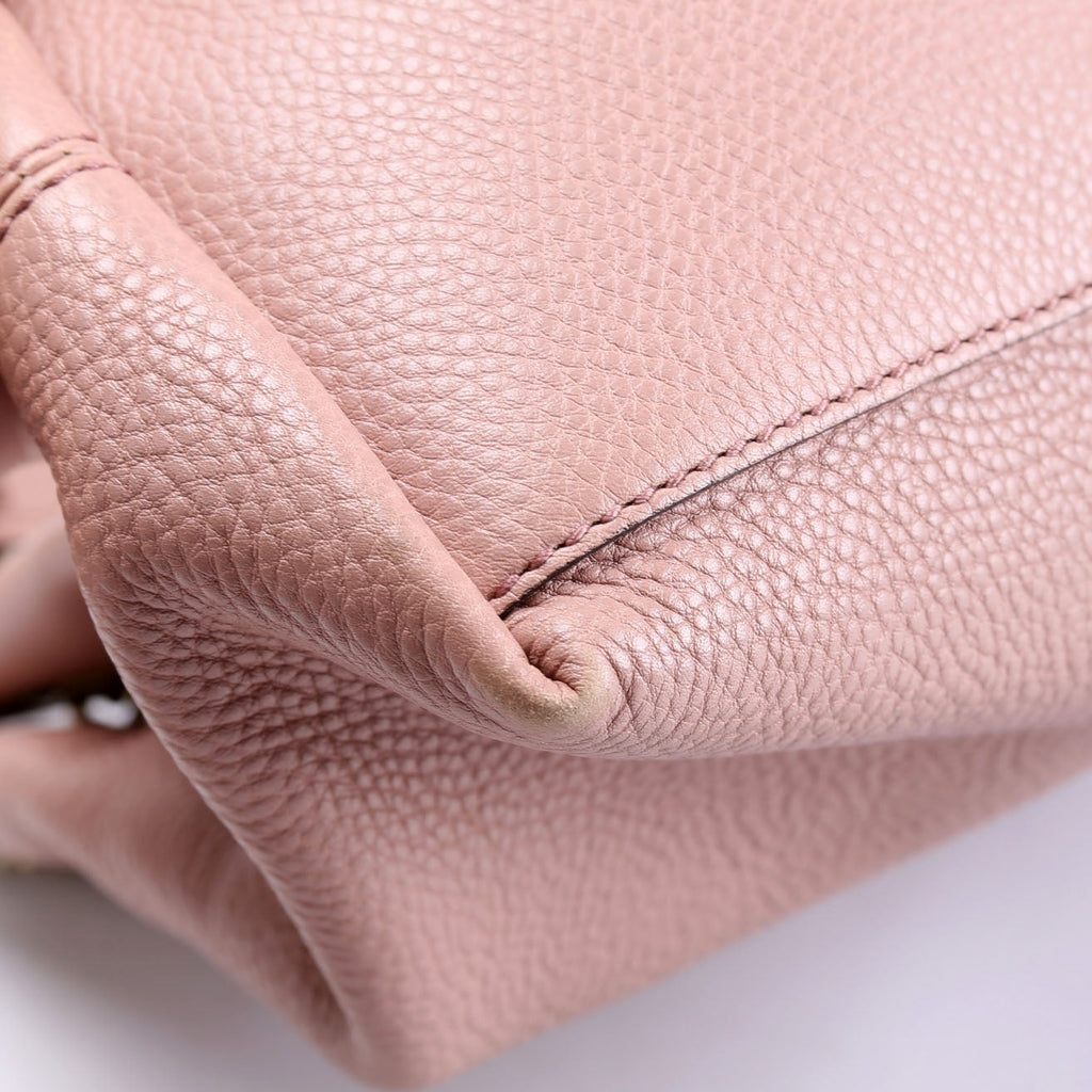 Gucci 308982 Soho Leather Shoulder Medium Tan