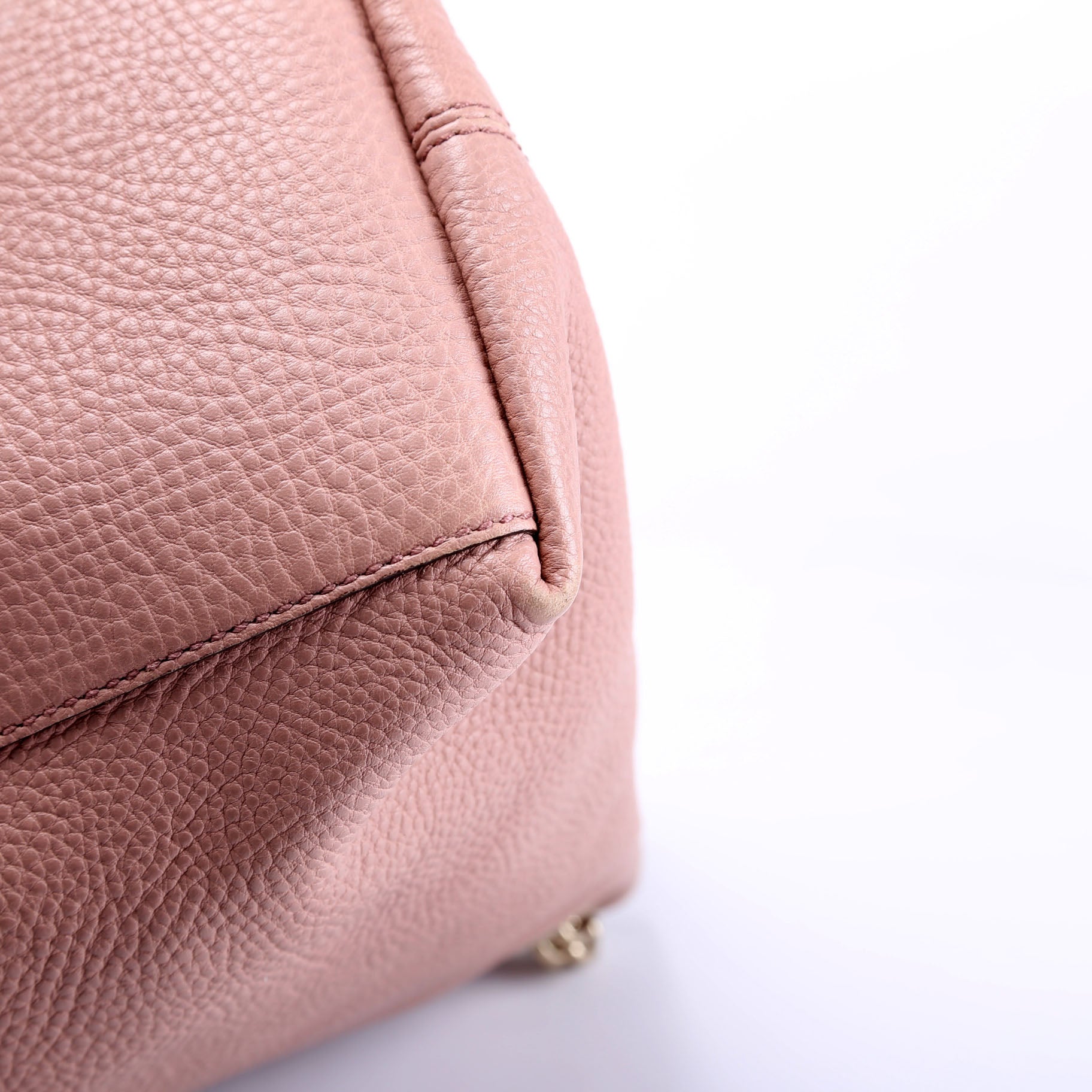 Gucci 308982 Soho Leather Shoulder Medium Tan