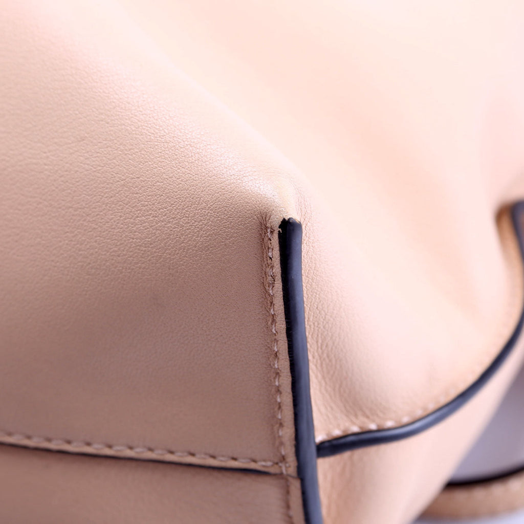 Flamenco Knot Clutch Calfskin Small Tan