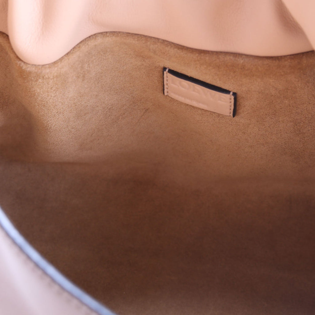 Flamenco Knot Clutch Calfskin Small Tan