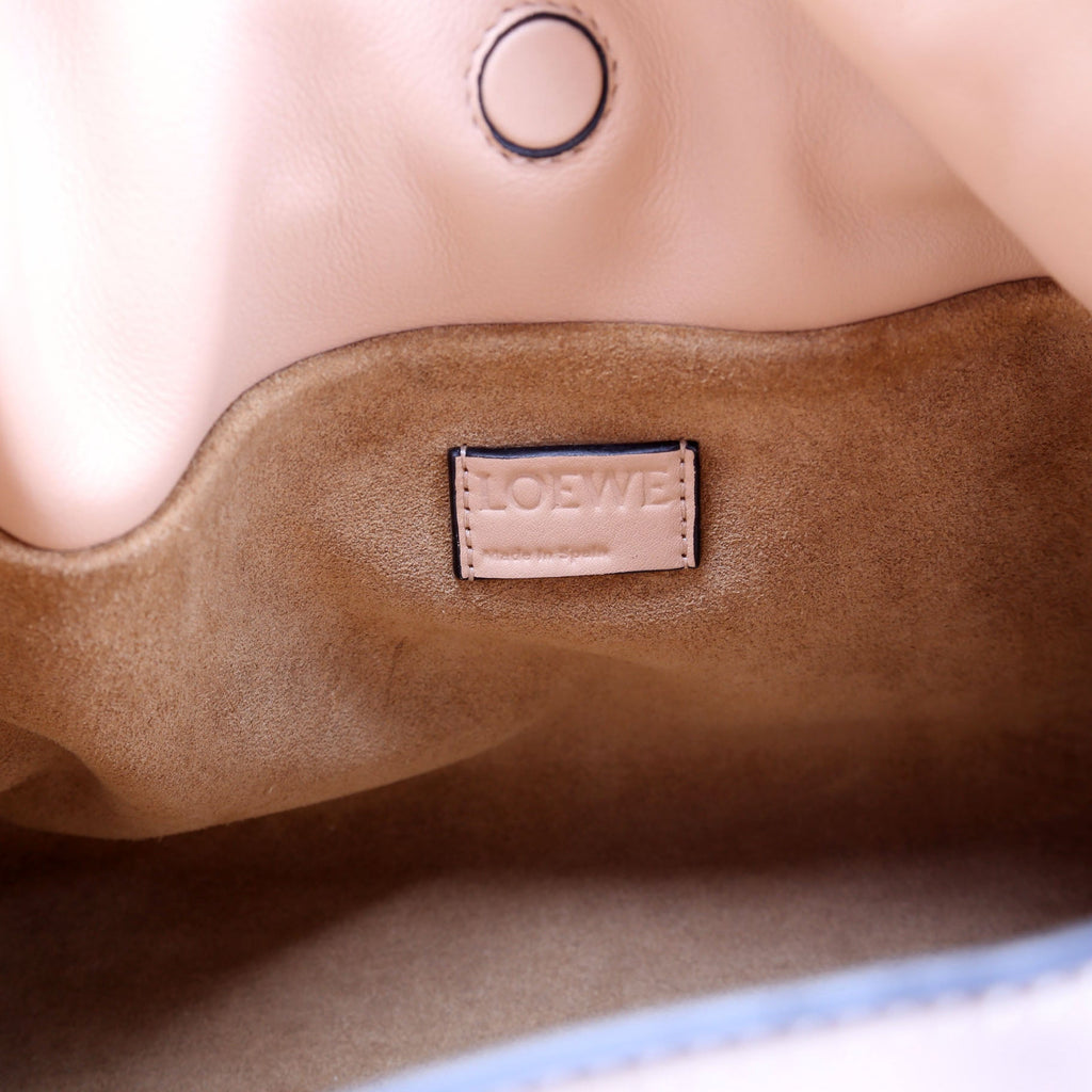 Flamenco Knot Clutch Calfskin Small Tan