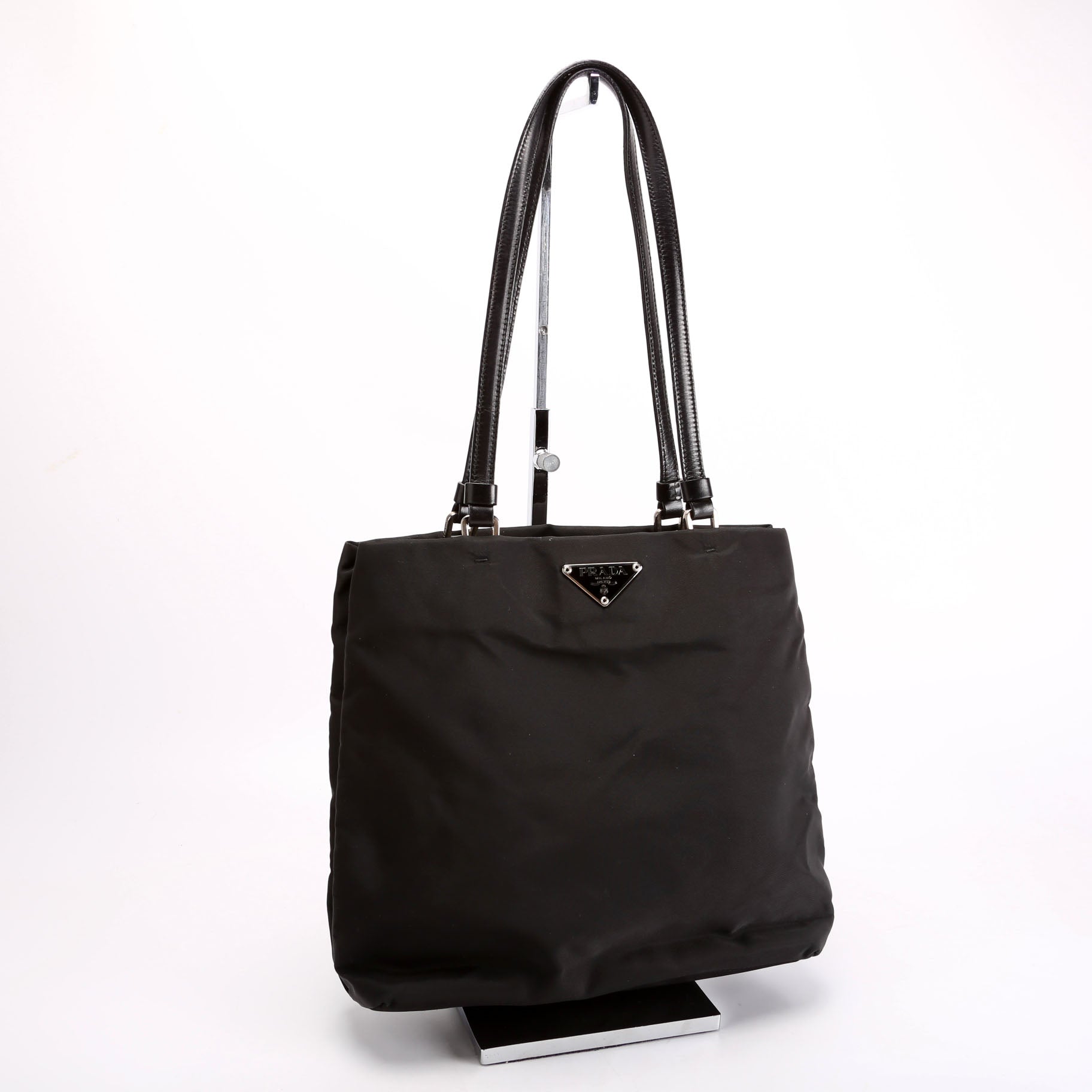 B11214 Tessuto Nylon Mini Tote Black
