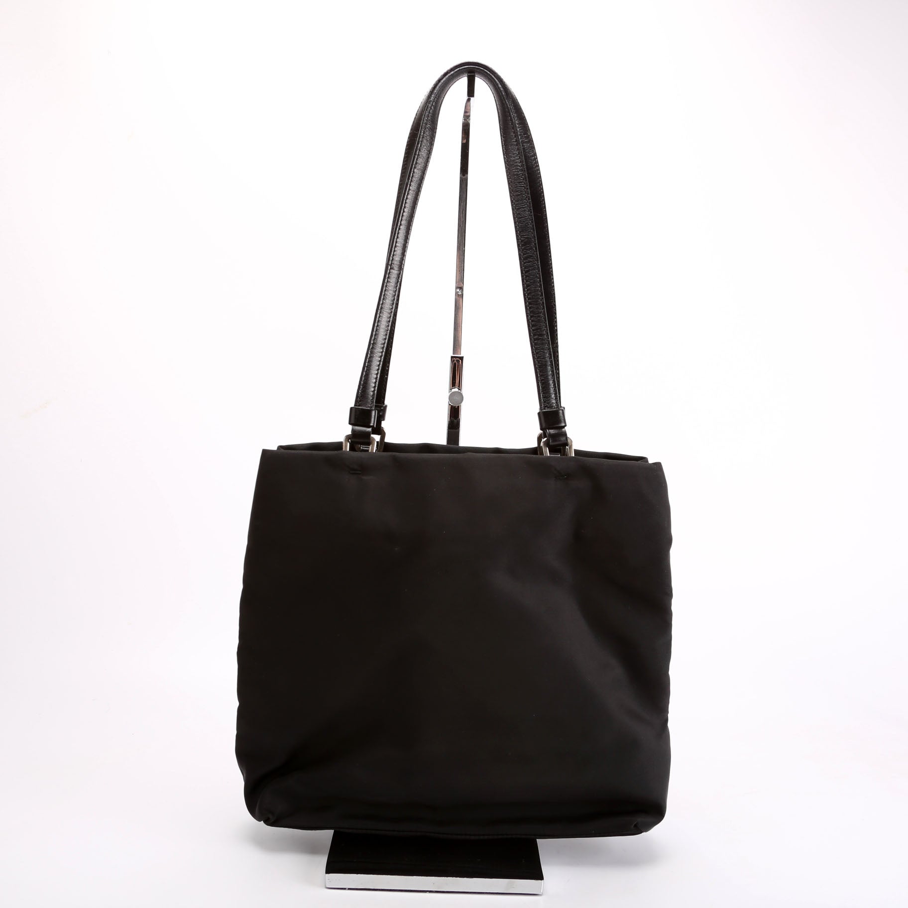 B11214 Tessuto Nylon Mini Tote Black