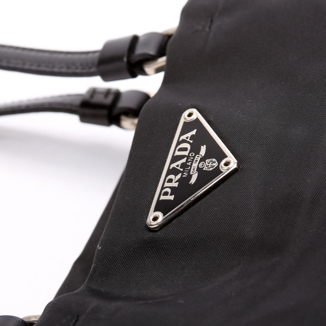 B11214 Tessuto Nylon Mini Tote Black