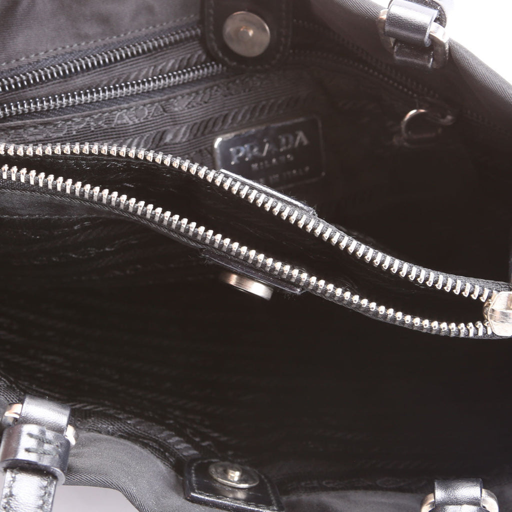 B11214 Tessuto Nylon Mini Tote Black