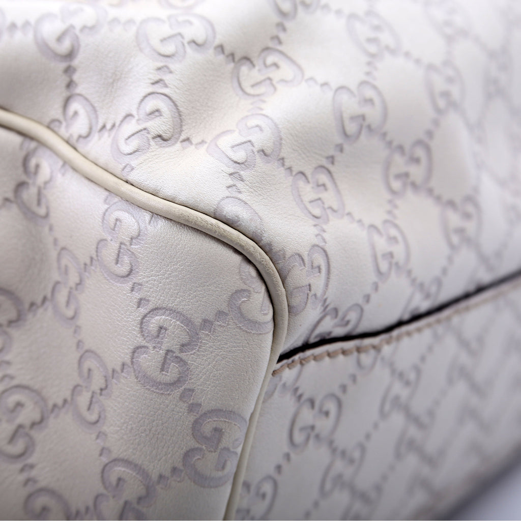 211944 Sukey GG Leather Medium Cream