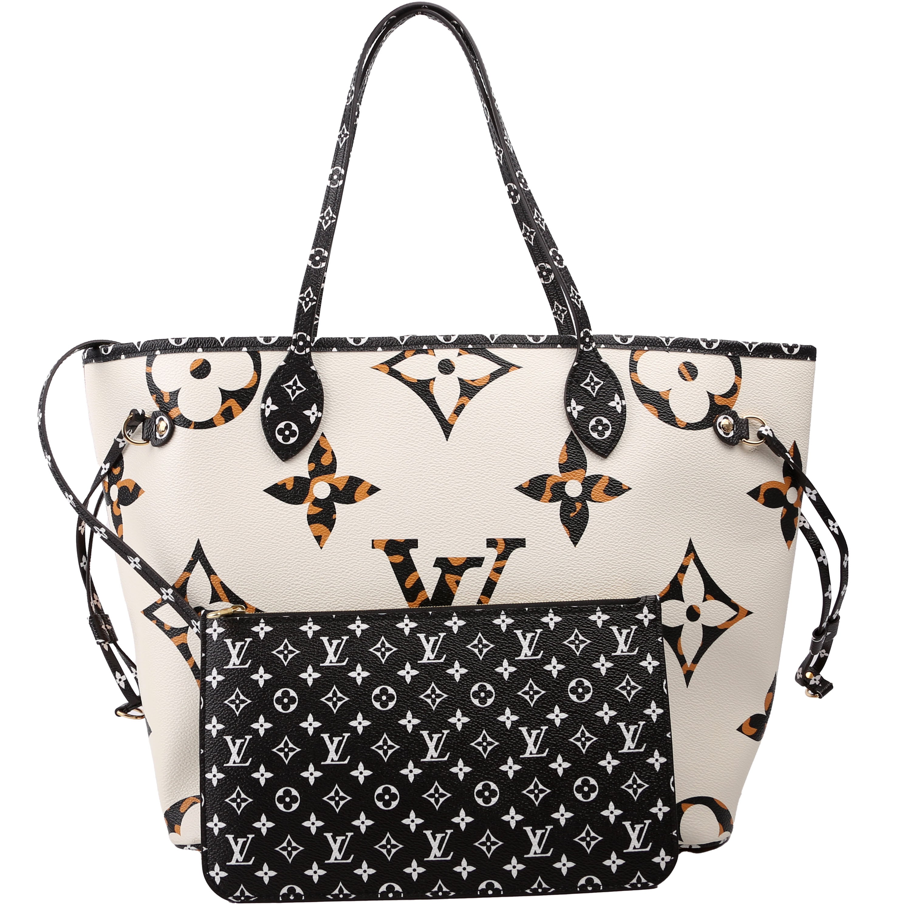 Neverfull With Wallet MM Jungle Black/Orange