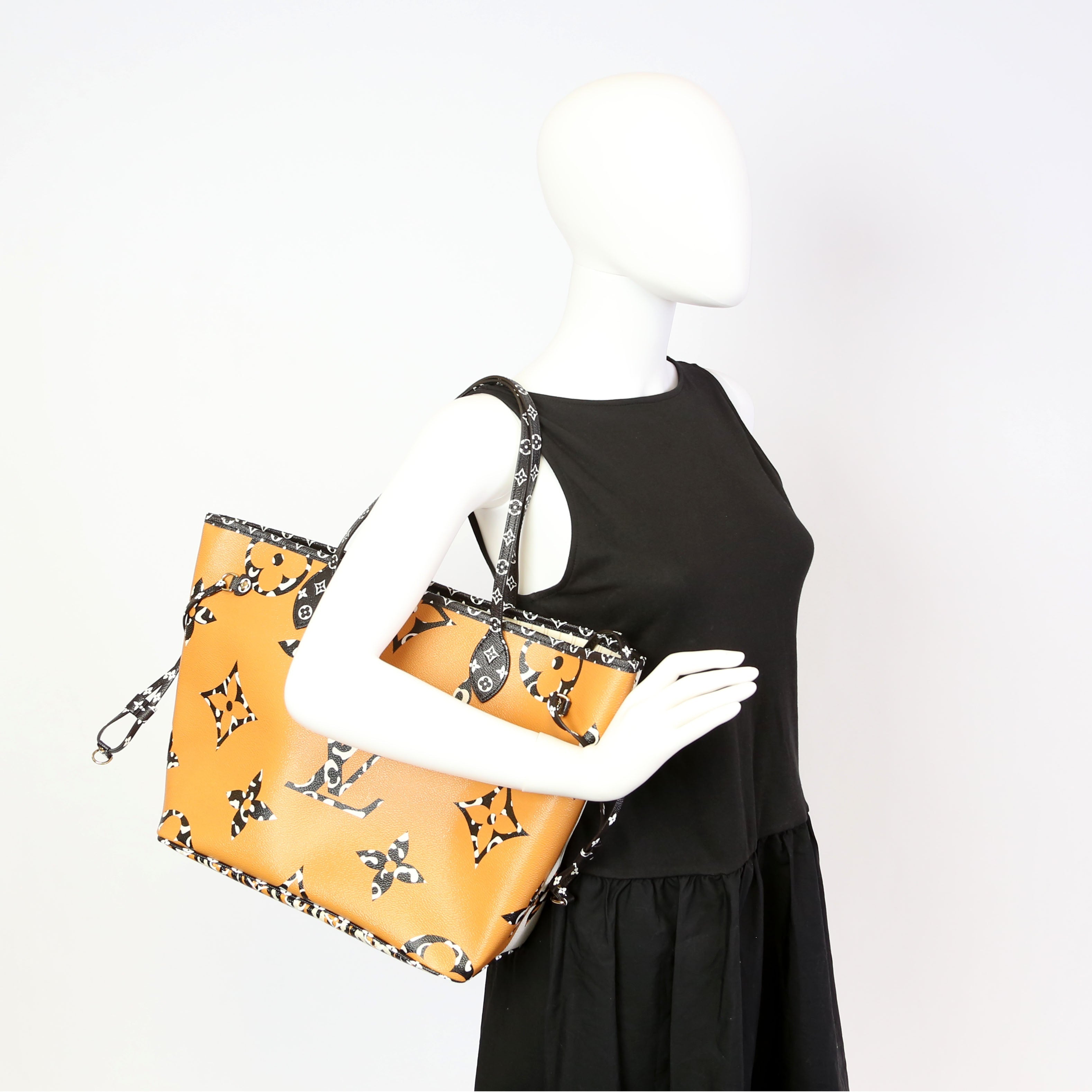 Neverfull With Wallet MM Jungle Black/Orange