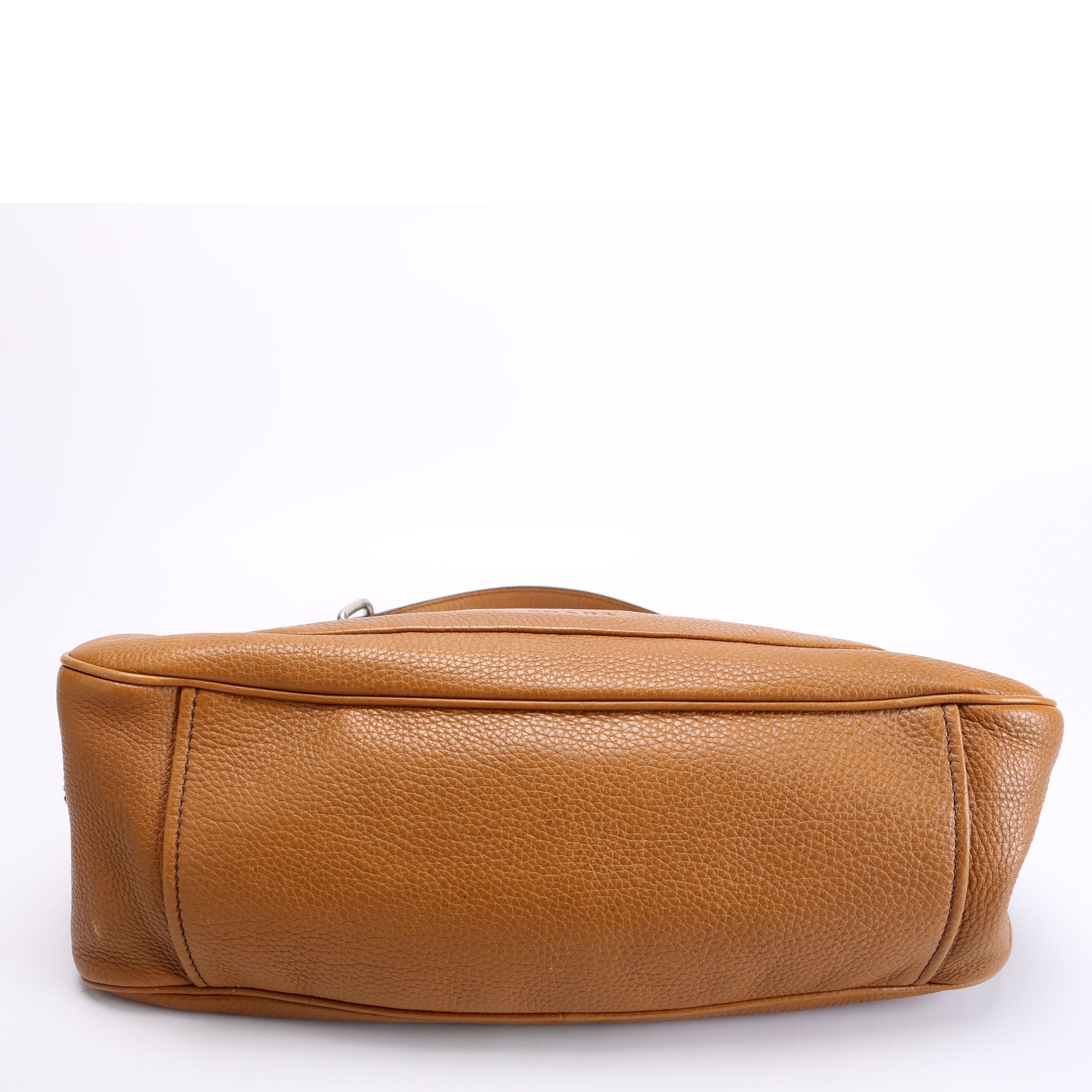 Vitello Daino Small Hobo Vintage Brown