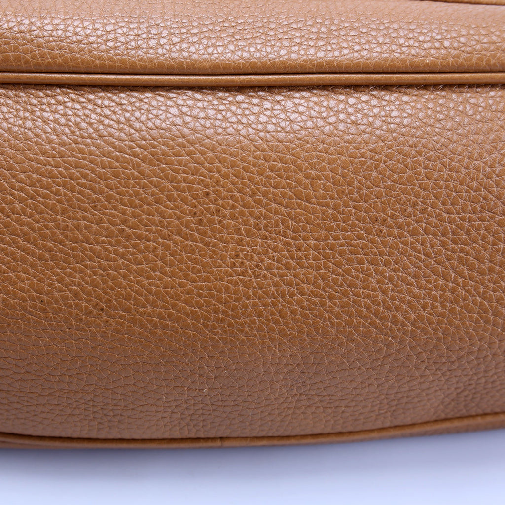Vitello Daino Small Hobo Vintage Brown