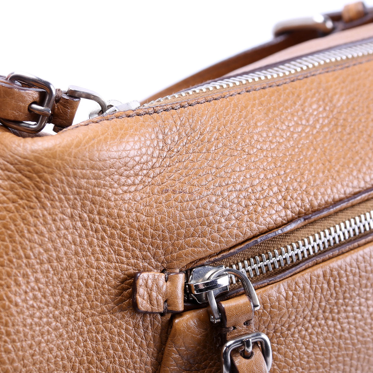 Vitello Daino Small Hobo Vintage Brown