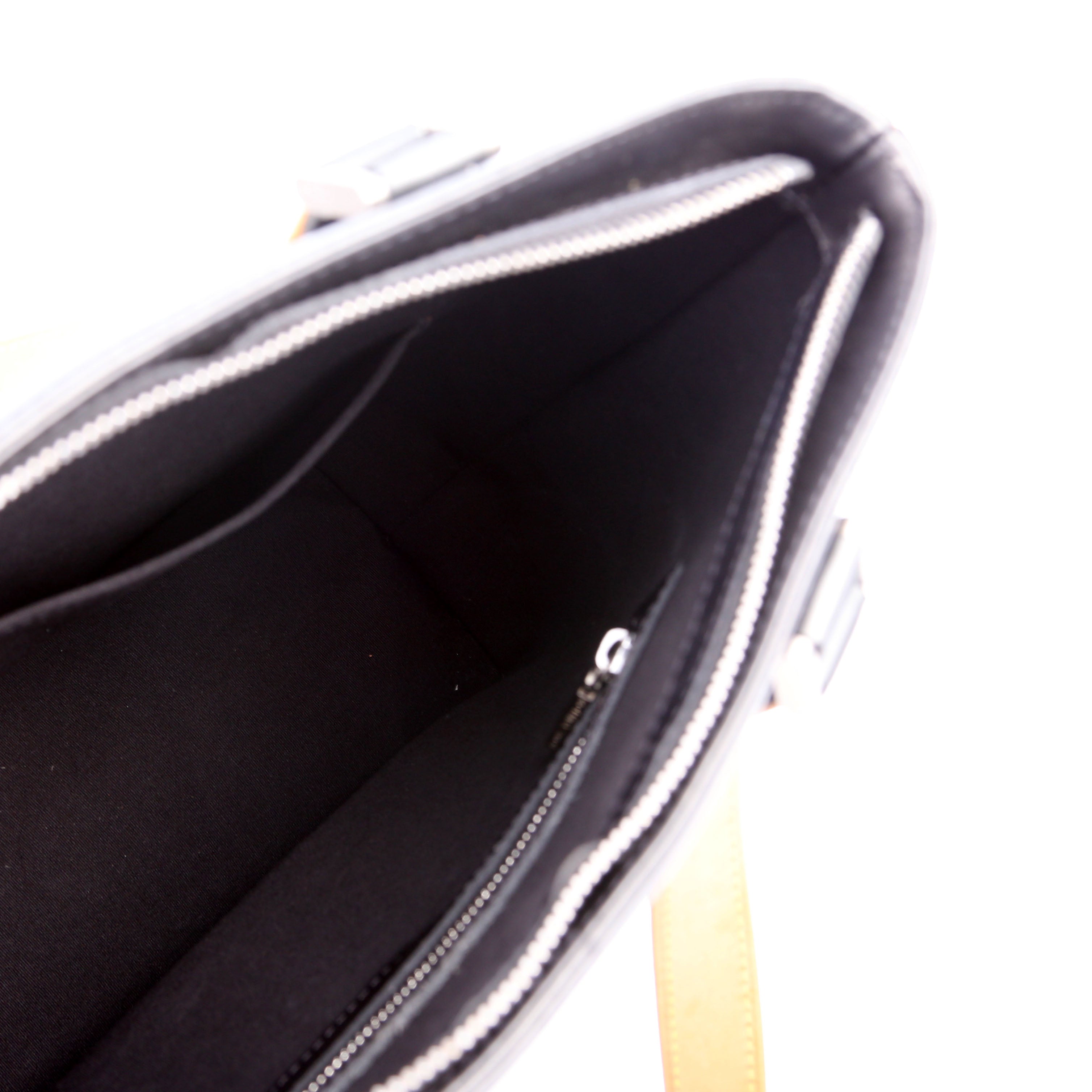 Stockton Monogram Matte Leather Gray