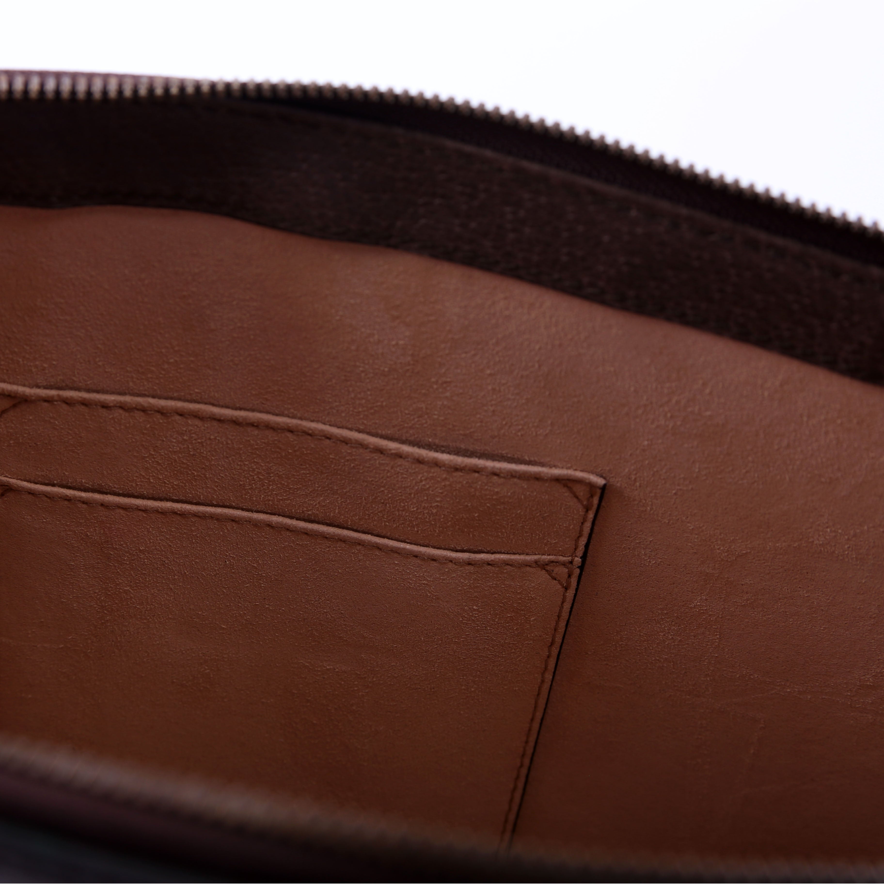 523359 GG Supreme Ophidia Portfolio Clutch Brown