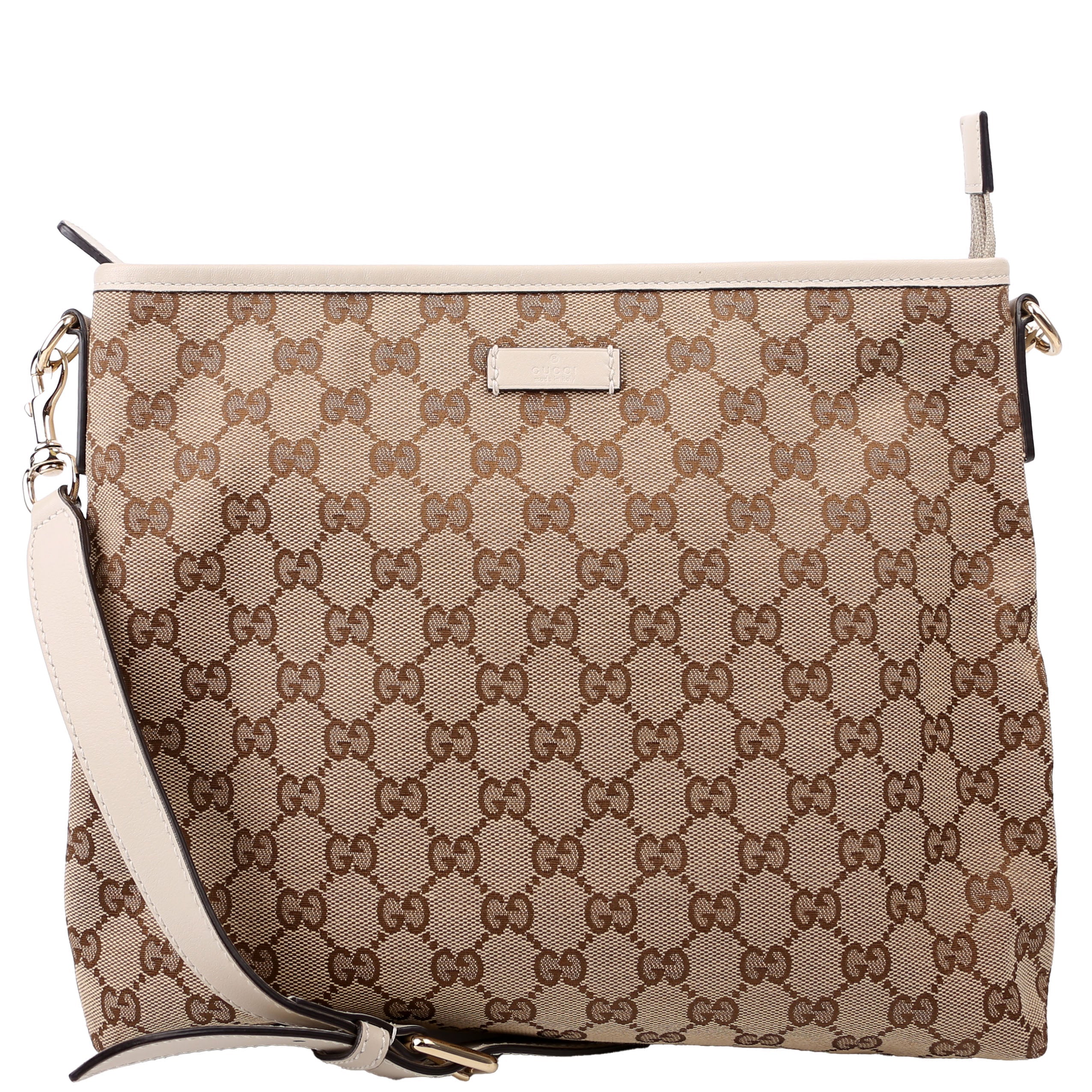 388924 GG Canvas Crossbody White