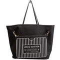 Neverfull MM Inside Out Leather/Monogram Black