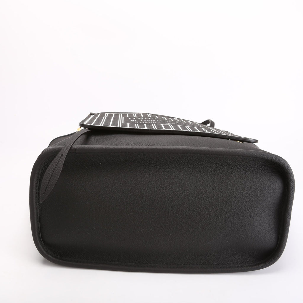 Neverfull MM Inside Out Leather/Monogram Black