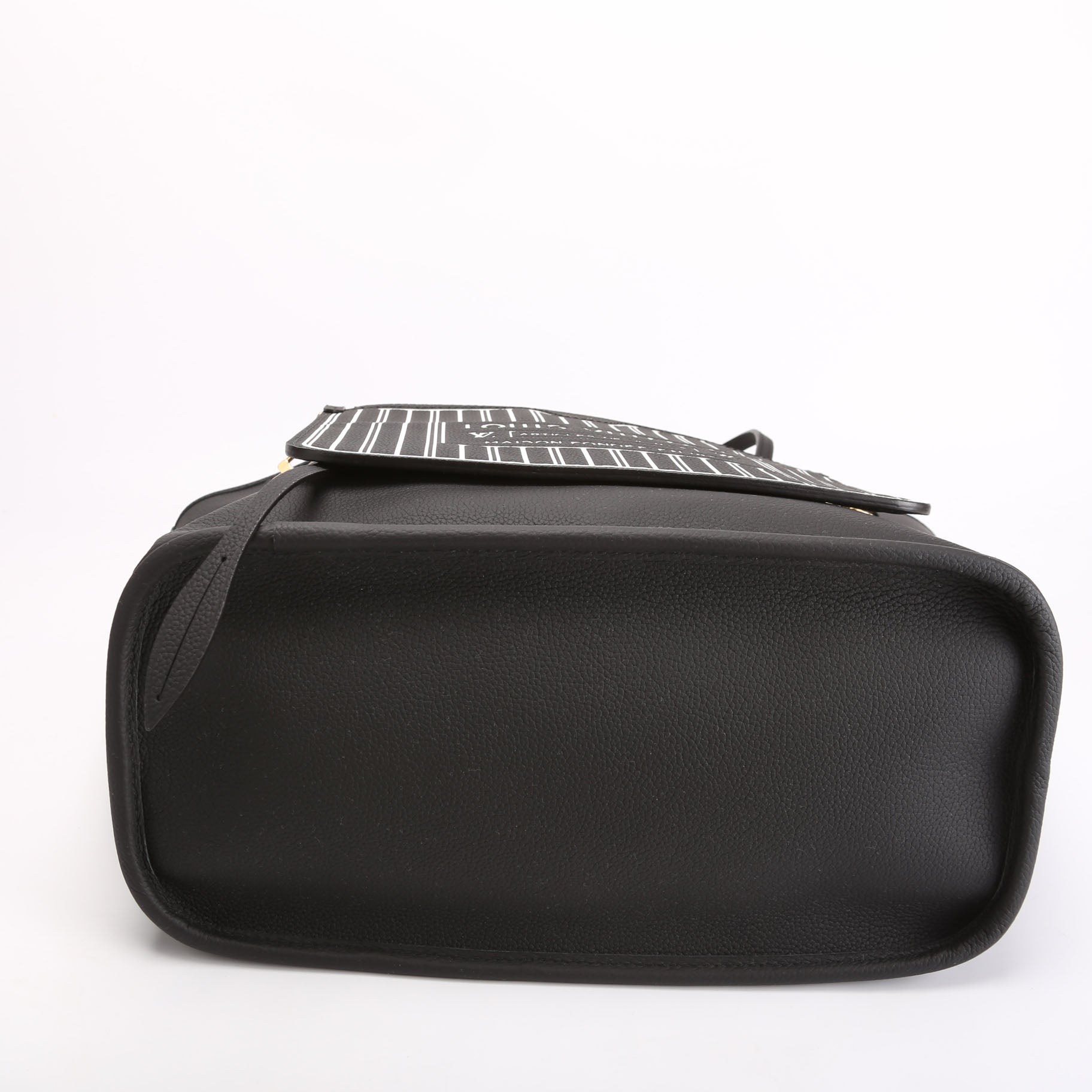 Neverfull MM Inside Out Leather/Monogram Black