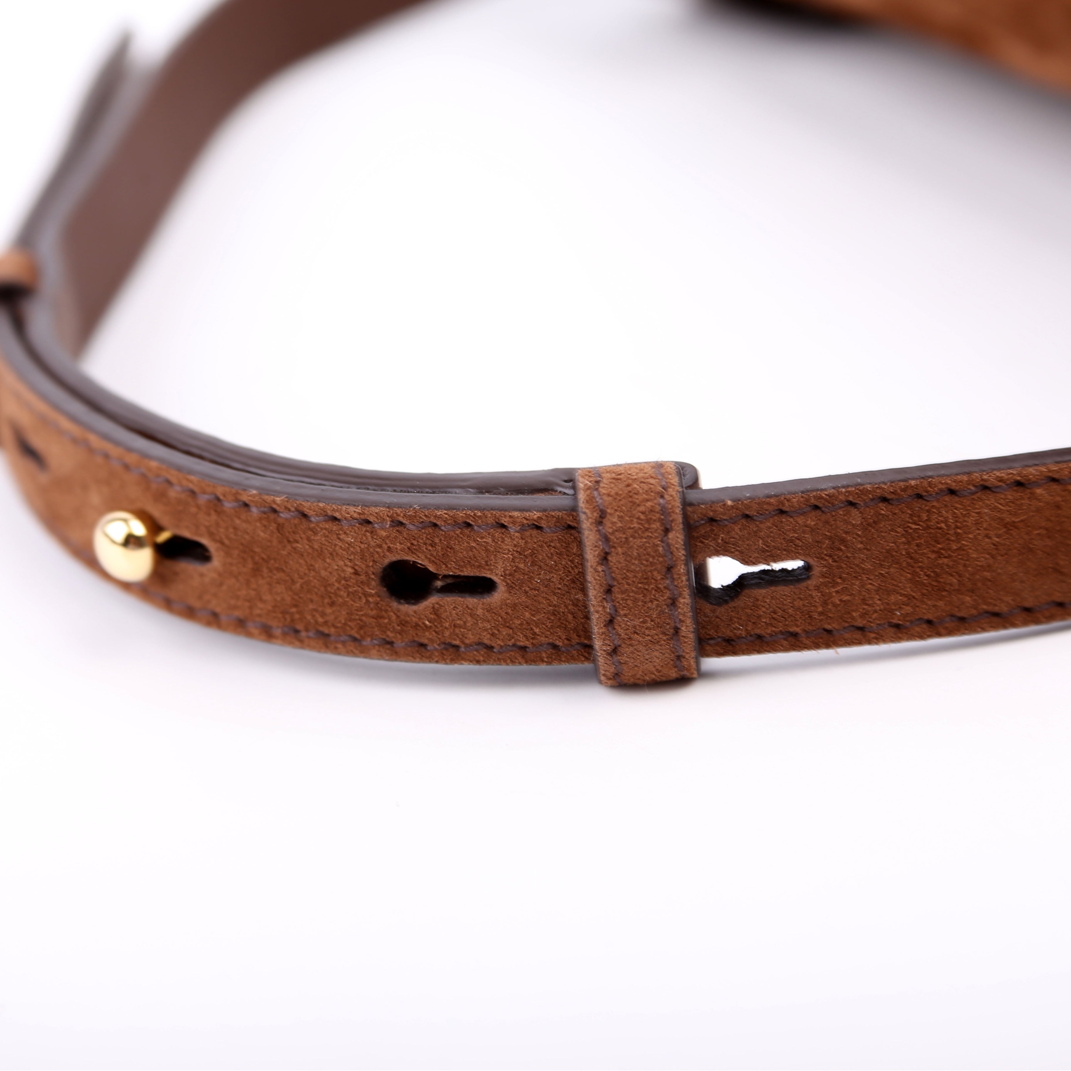 Buckle Bag With Belt Scamosciate Small Brown