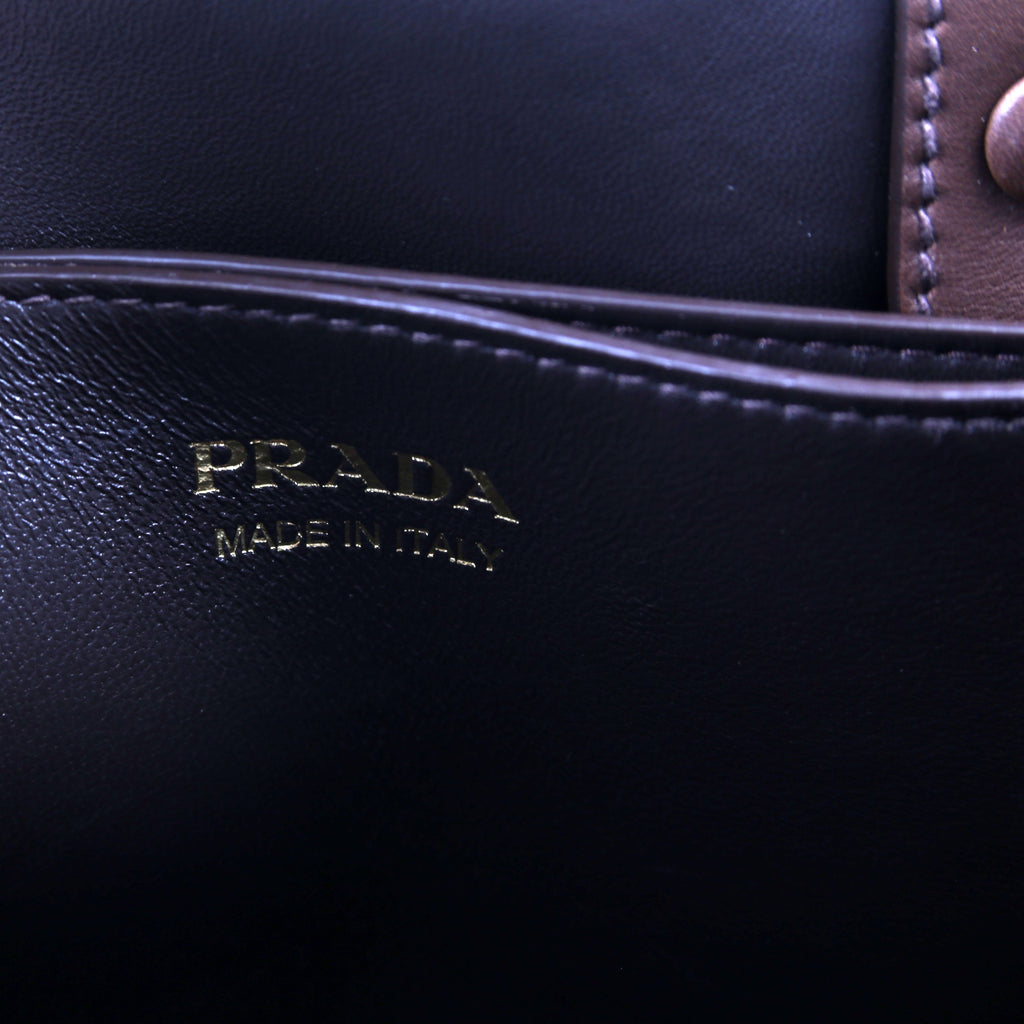Buckle Bag With Belt Scamosciate Small Brown