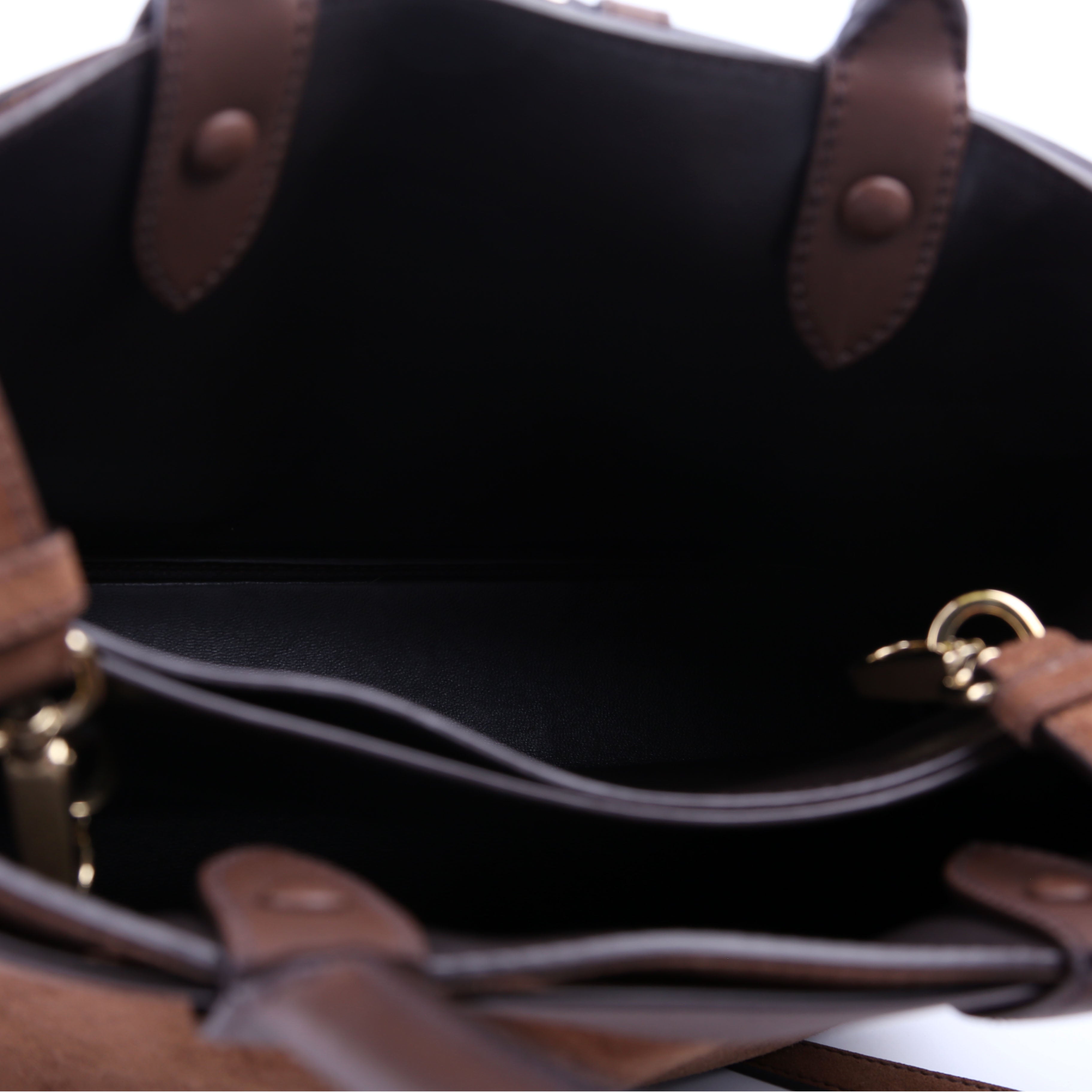 Buckle Bag With Belt Scamosciate Small Brown