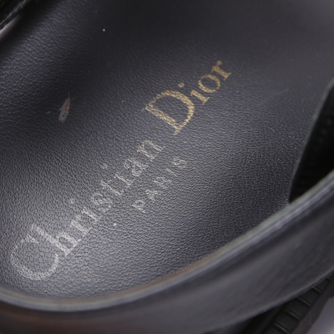 Dioract Leather Sandals Size 39 Black
