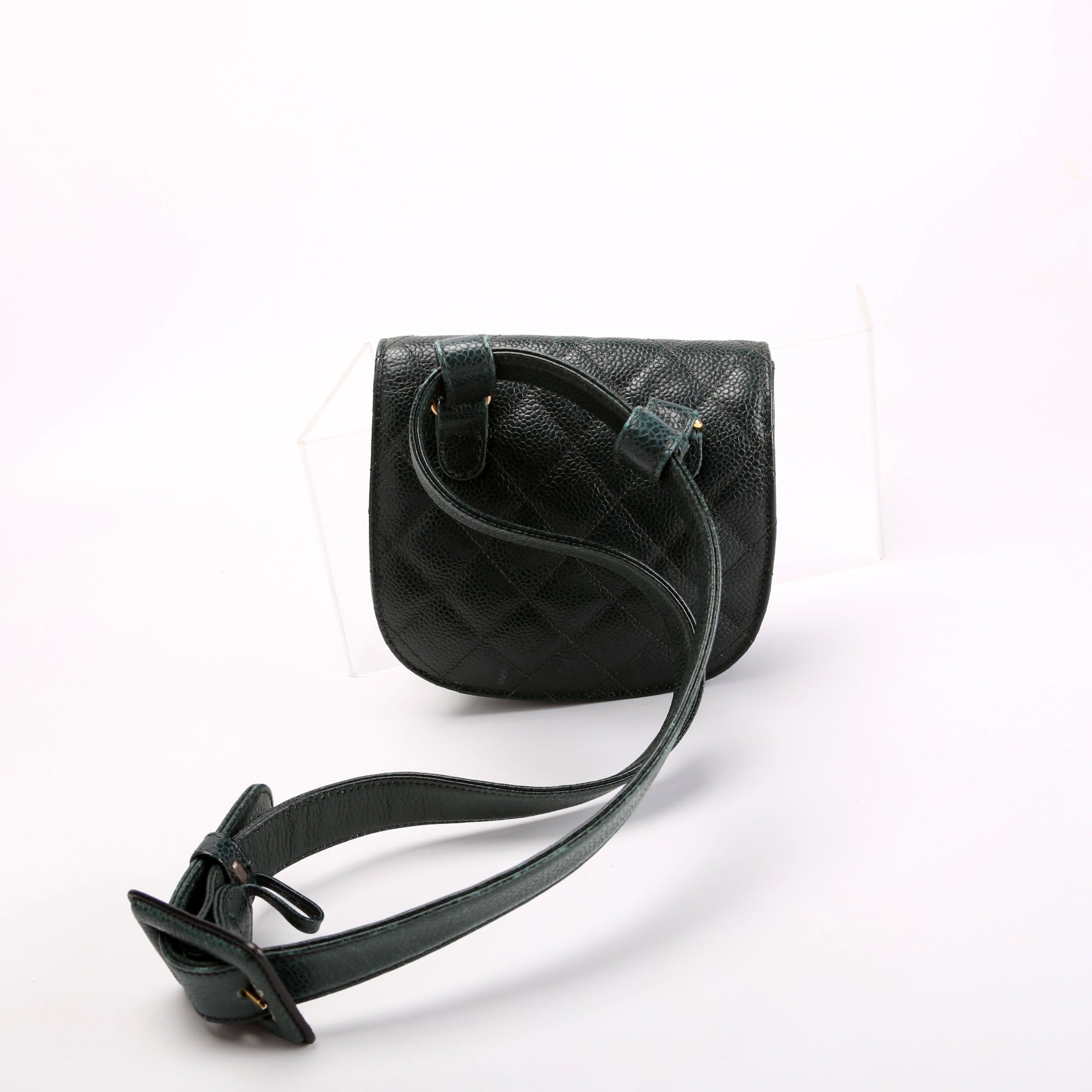 CC Turnlock Waist Belt Bag Vintage Size 75/30 Green