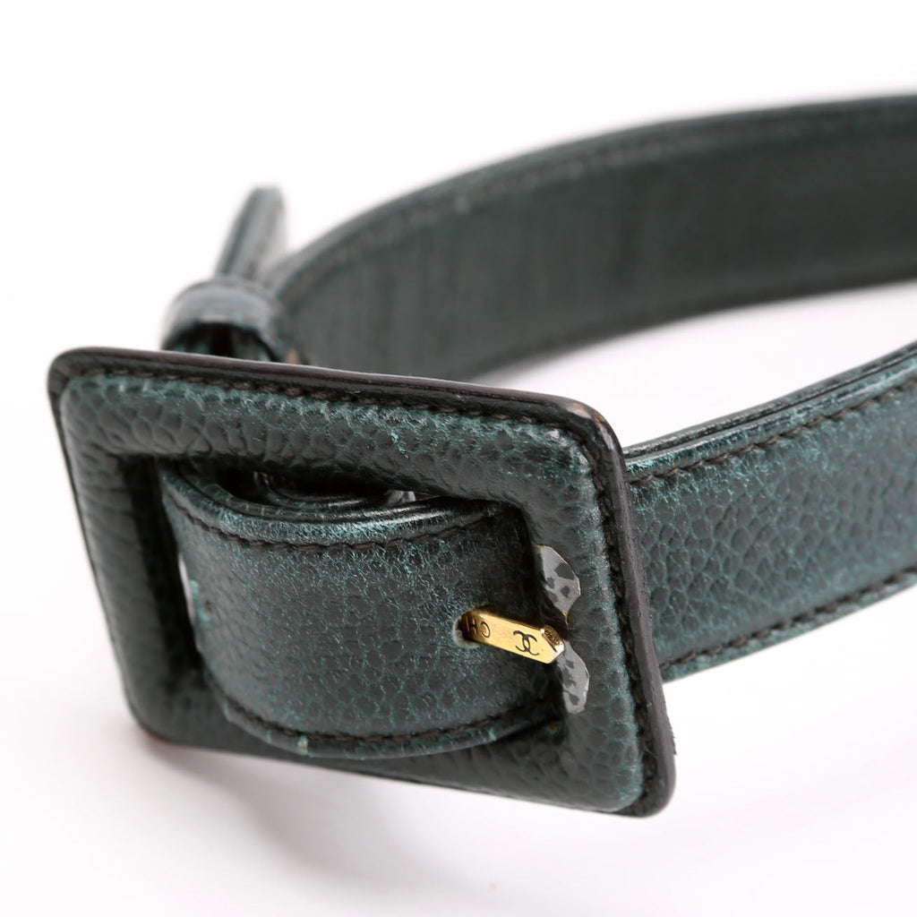 CC Turnlock Waist Belt Bag Vintage Size 75/30 Green