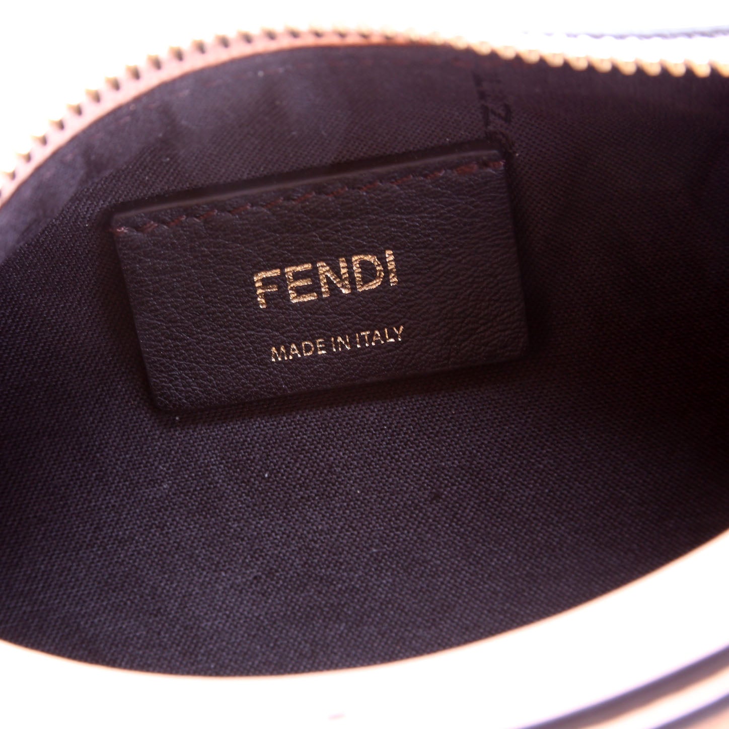 8BR798 Fendigraphy Small Leather Hobo Nude