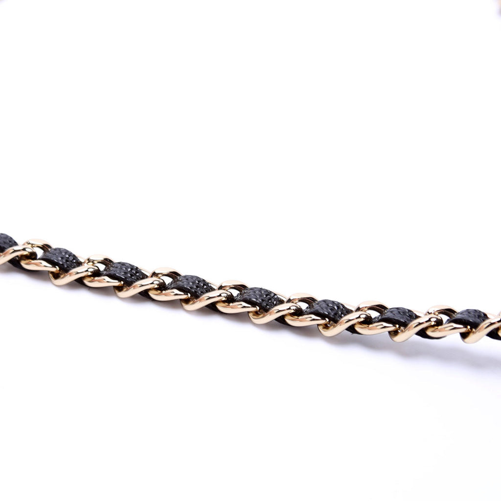 CC Flap Card Holder On Chain Caviar RFID Black