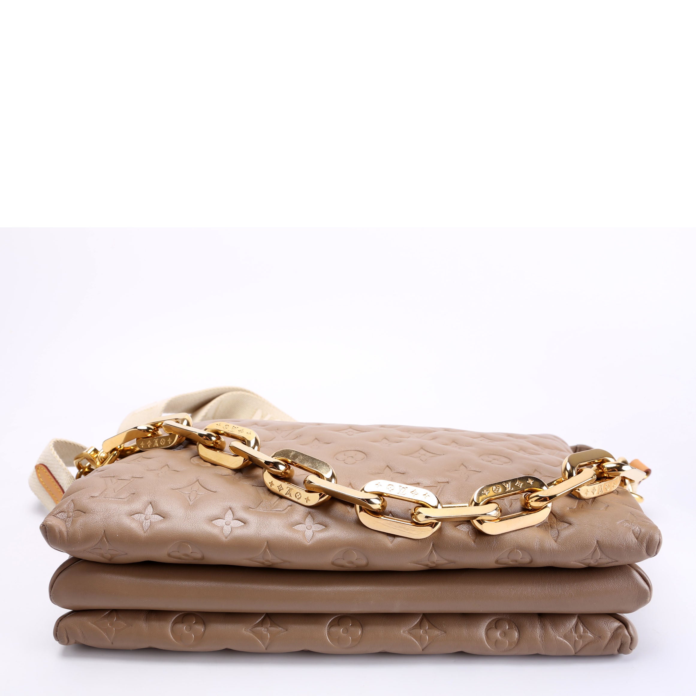 Coussin MM Lambksin Taupe