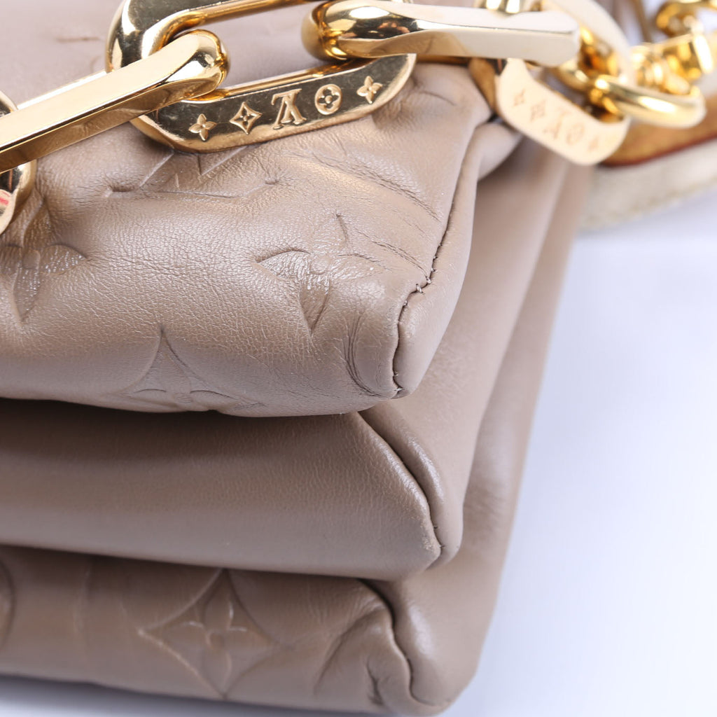 Coussin MM Lambksin Taupe