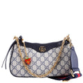 735132 GG Supreme Small Handbag Navy