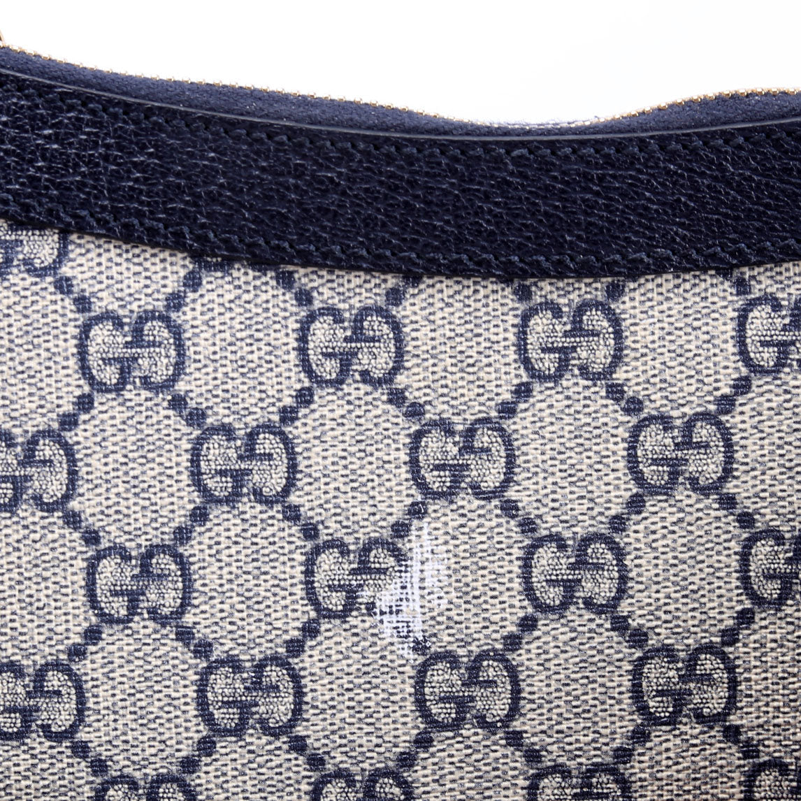 735132 GG Supreme Small Handbag Navy