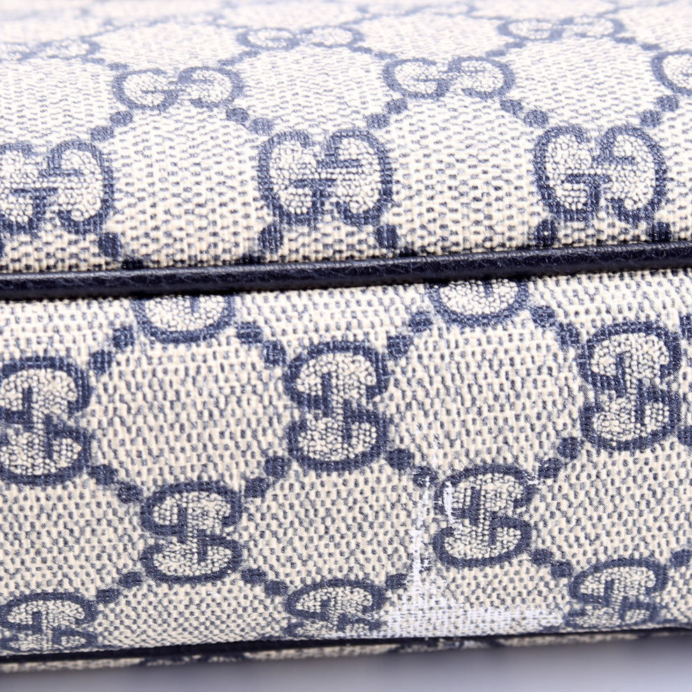 735132 GG Supreme Small Handbag Navy
