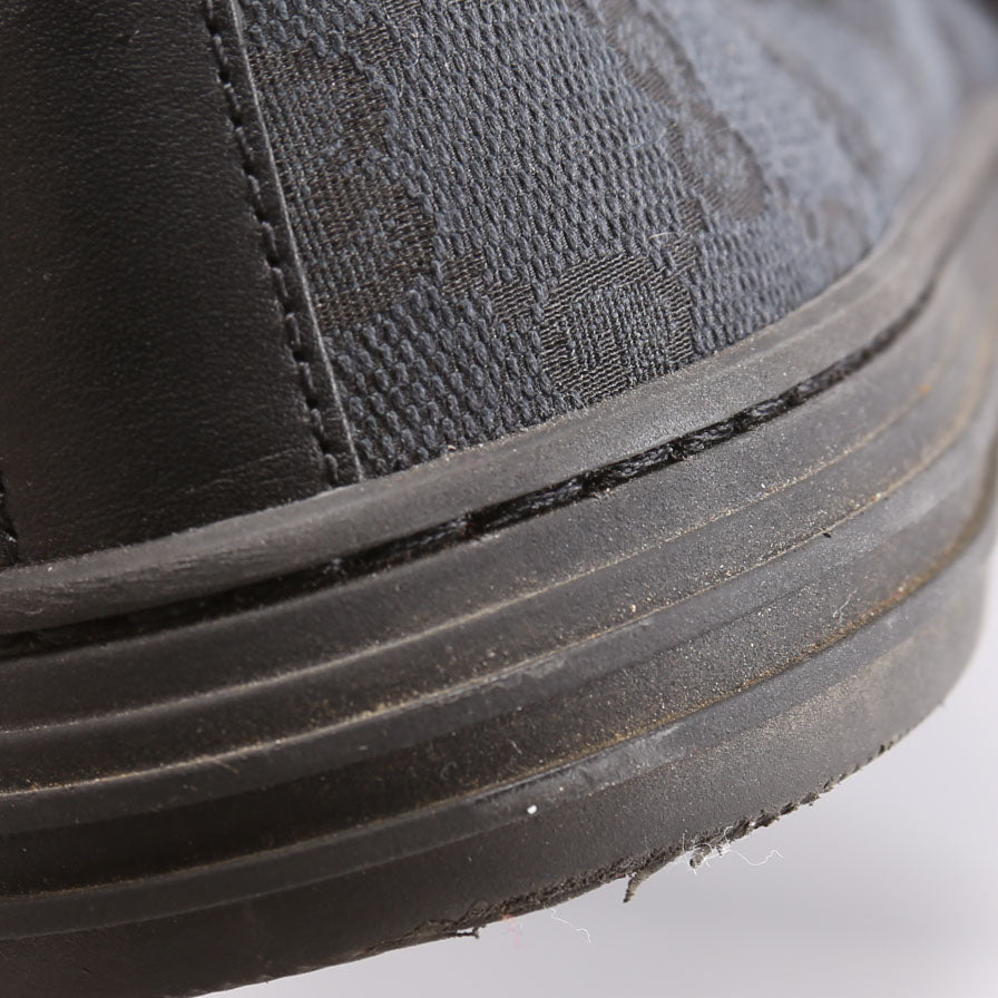 GG Canvas High Top Sneakers Size 38.5 Black