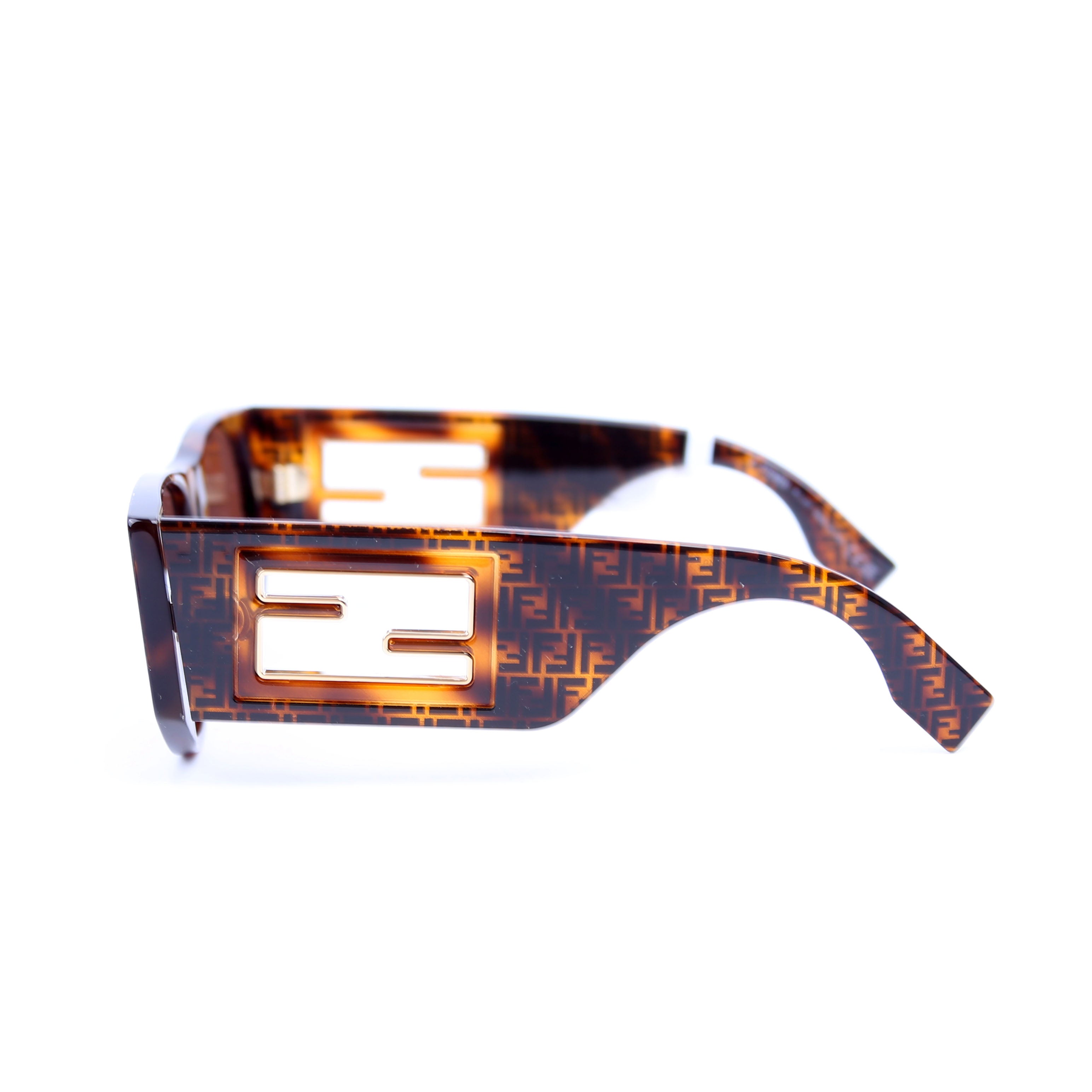 FE401091 FF Square Sunglasses Brown