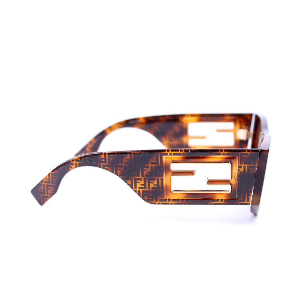 FE401091 FF Square Sunglasses Brown