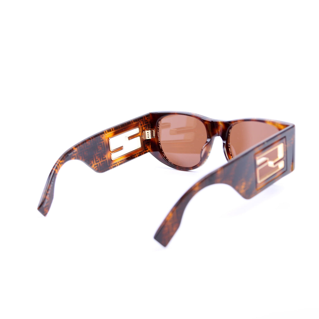 FE401091 FF Square Sunglasses Brown