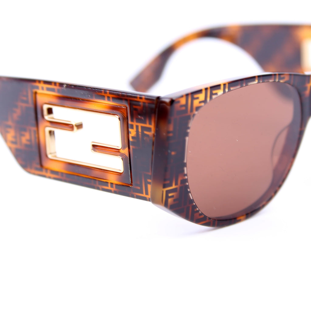 FE401091 FF Square Sunglasses Brown