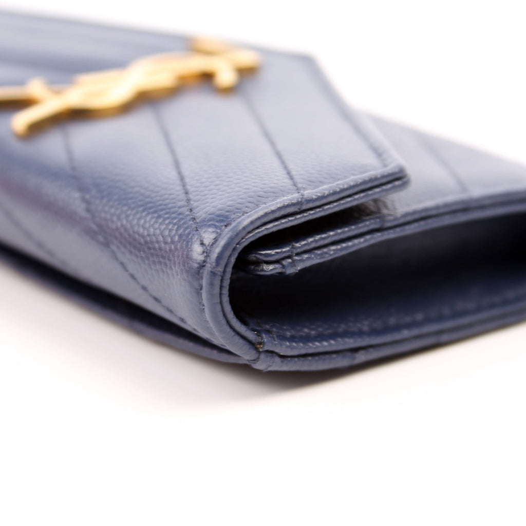 Grain De Poudre Small Envelope Wallet Navy