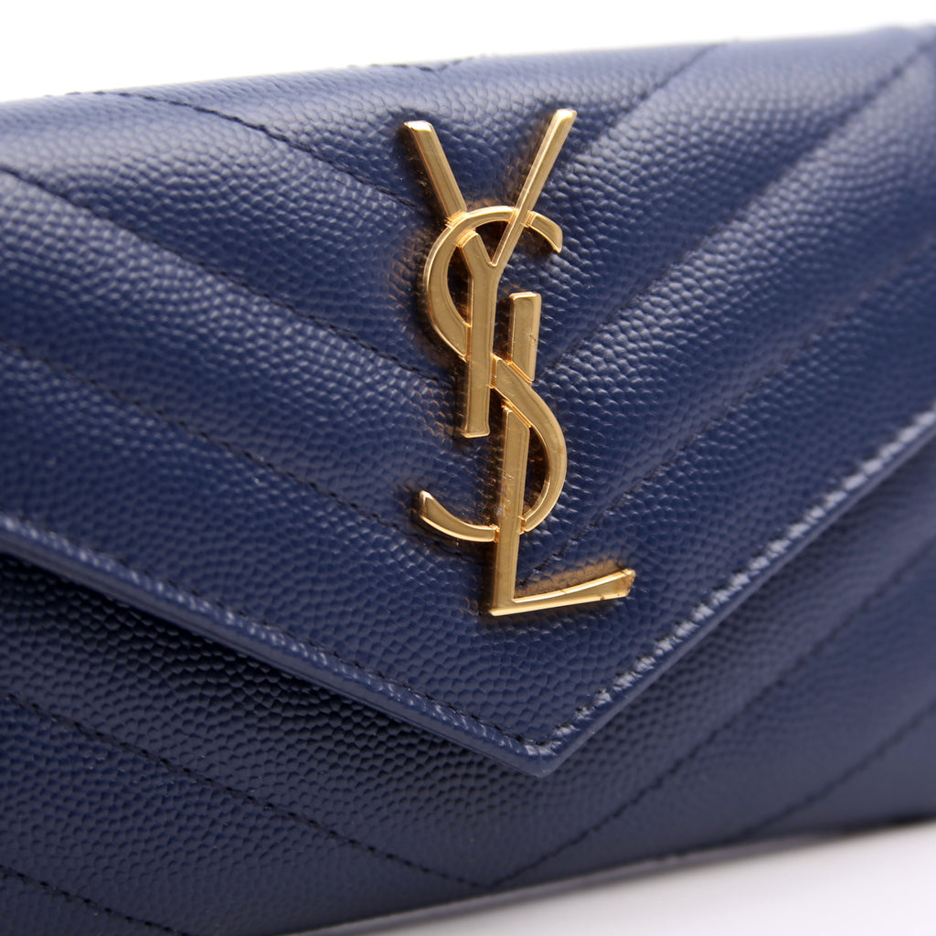 Grain De Poudre Small Envelope Wallet Navy