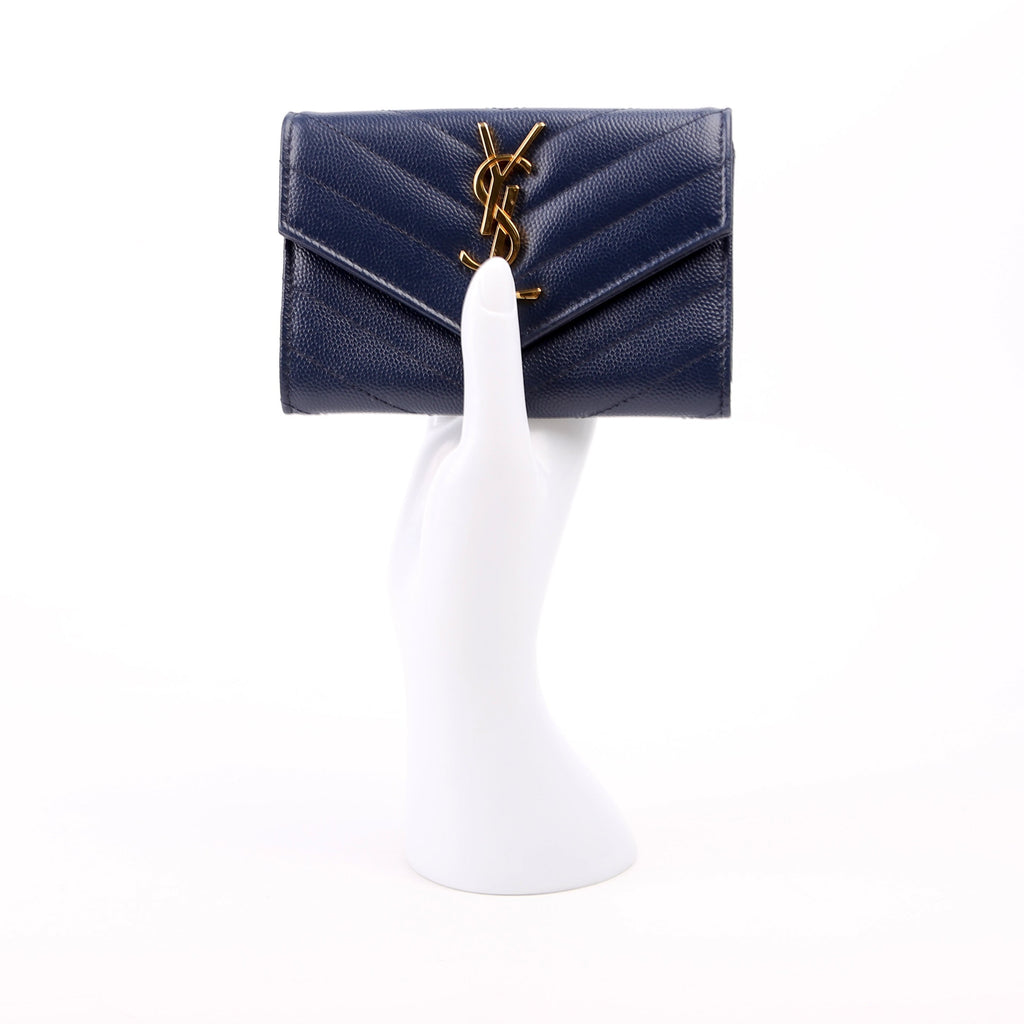 Grain De Poudre Small Envelope Wallet Navy