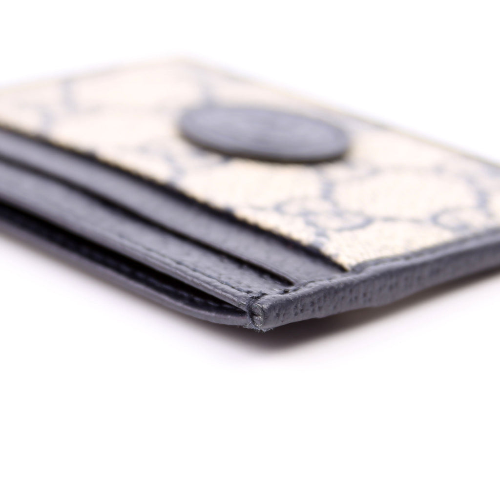673002 GG Supreme Interlocking Card Holder Navy