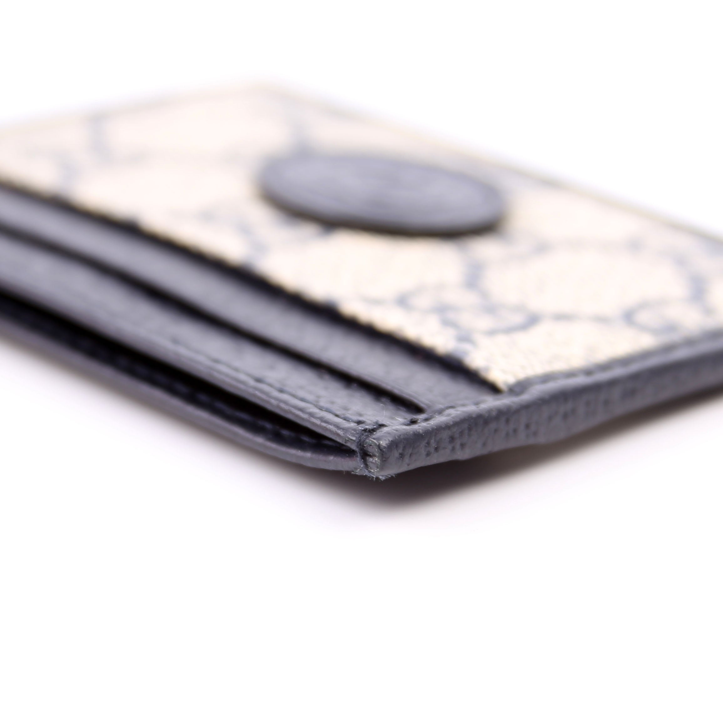 673002 GG Supreme Interlocking Card Holder Navy