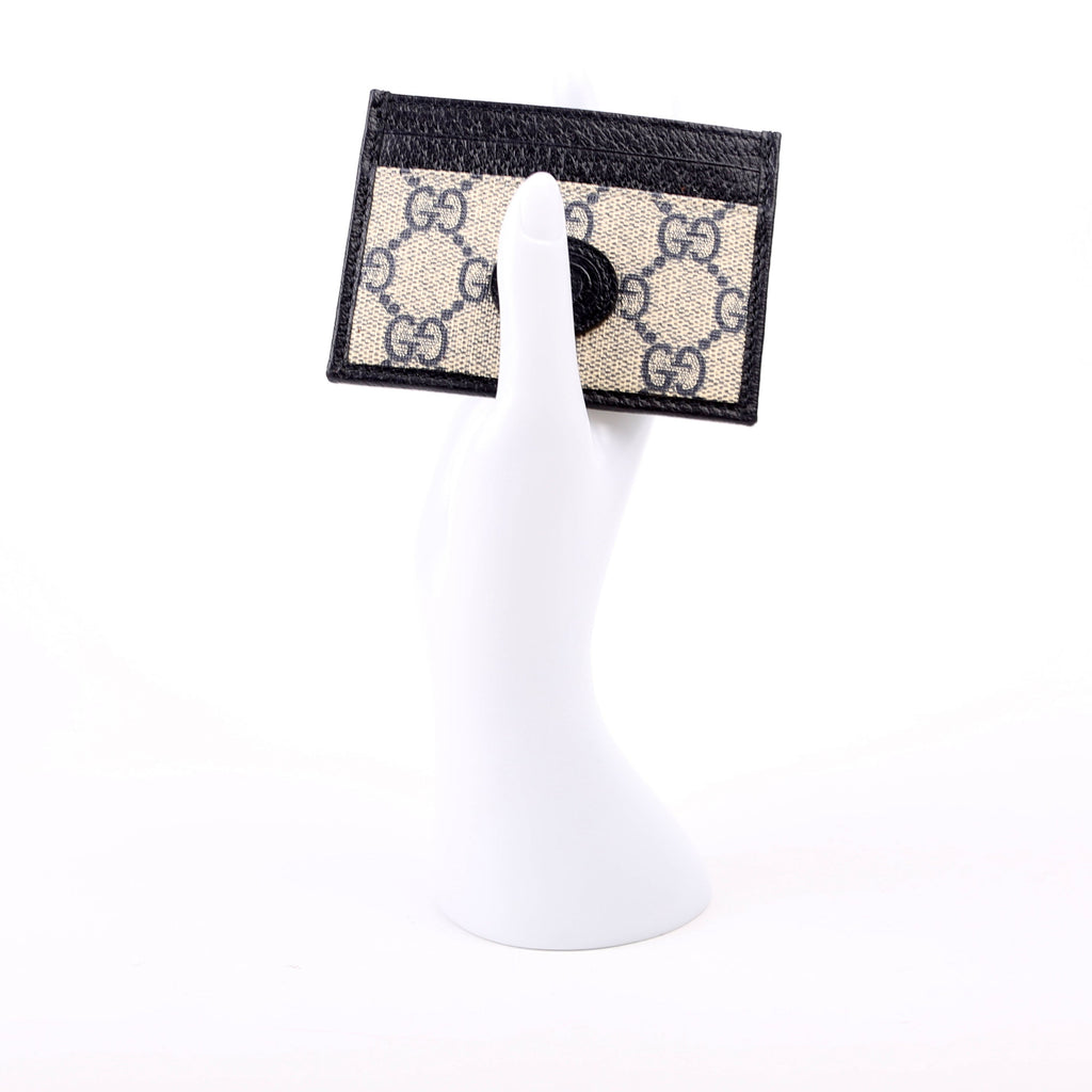 673002 GG Supreme Interlocking Card Holder Navy