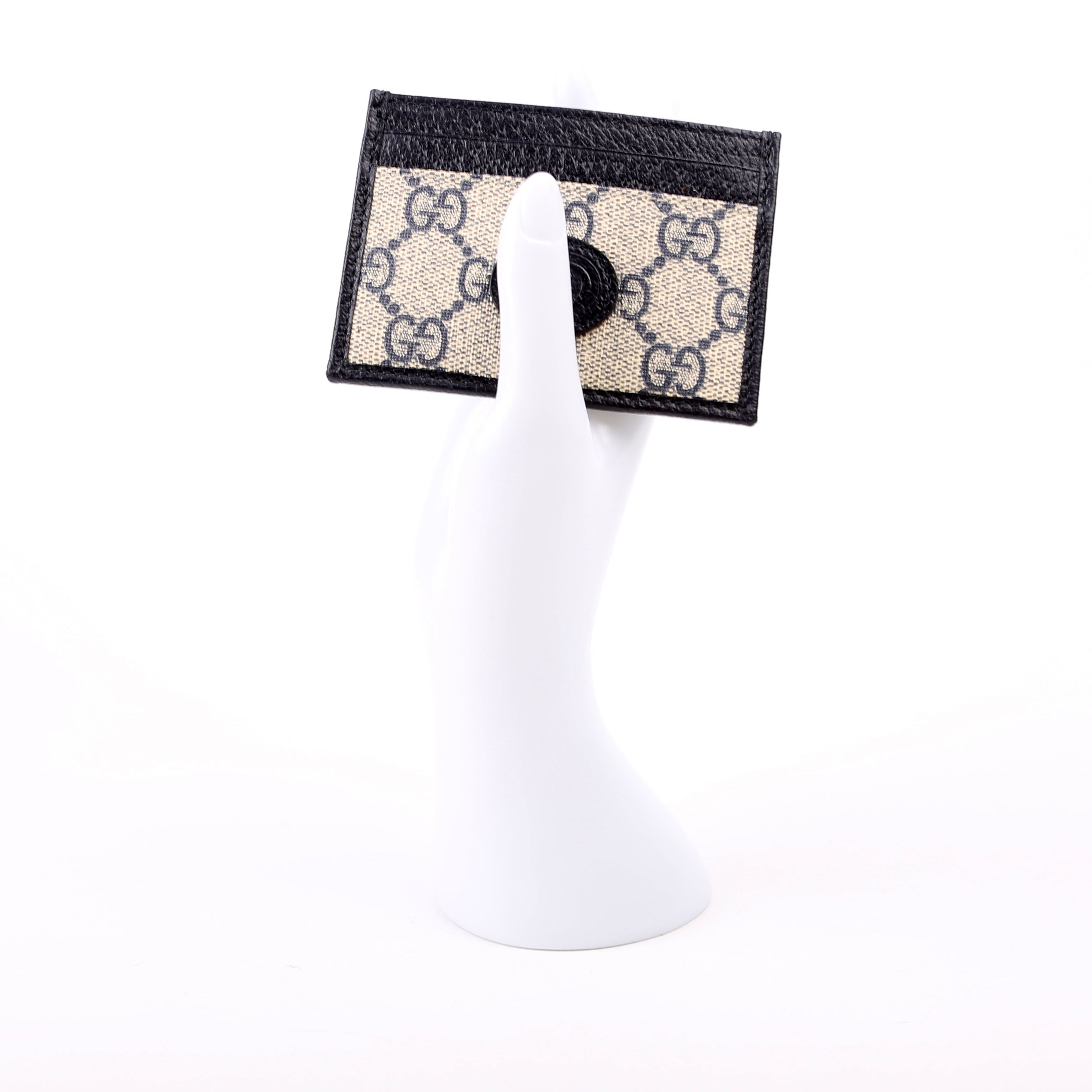 673002 GG Supreme Interlocking Card Holder Navy